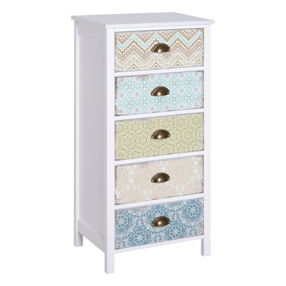 Storage Chest Unit, 46Wx34Dx94H cm-White