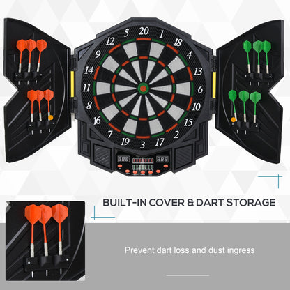27 Games Dart Board Dartboard Set Electronic LED Darts Game Display Party