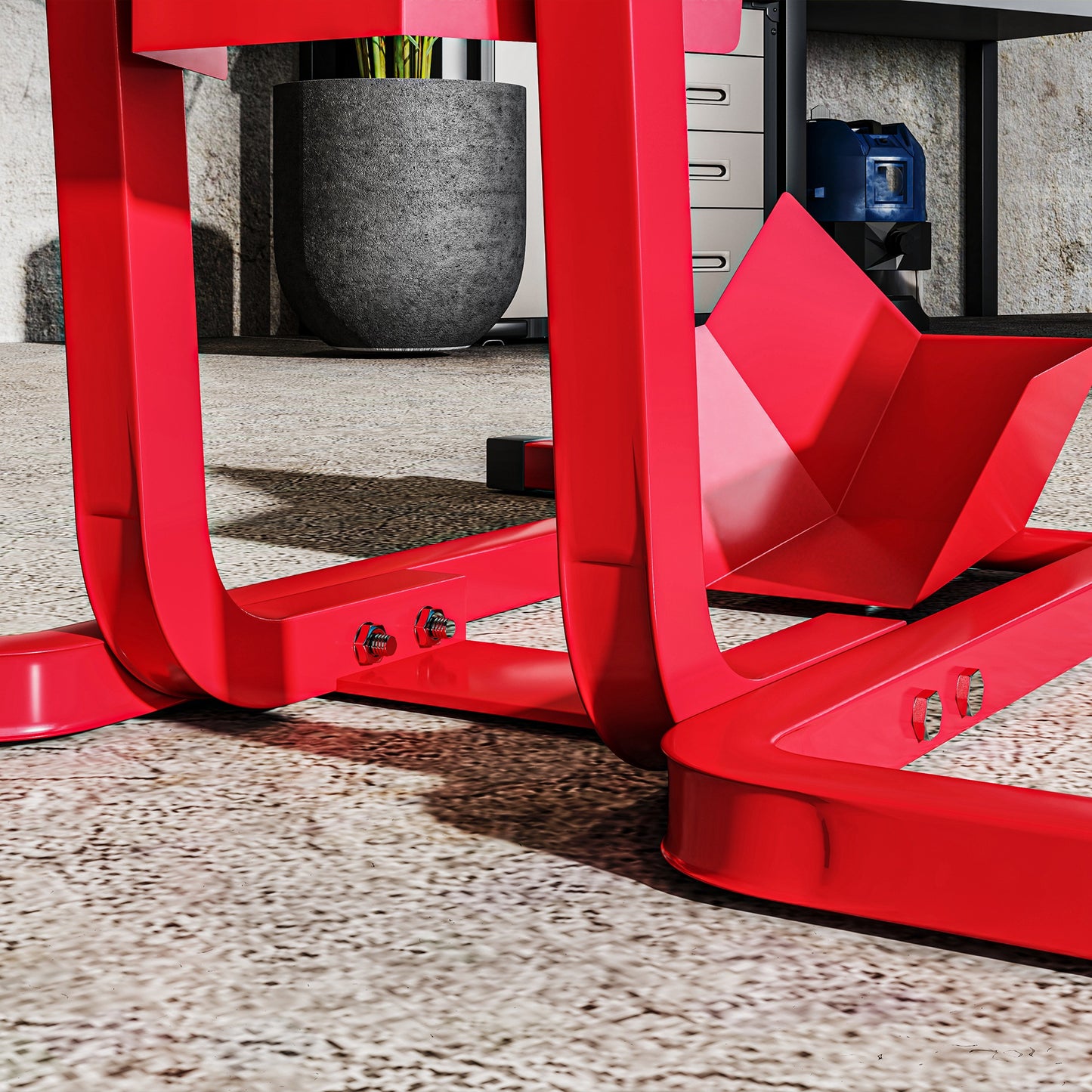 Adjustable Motorcycle Wheel Chock Motorbike Holder with Metal Frame