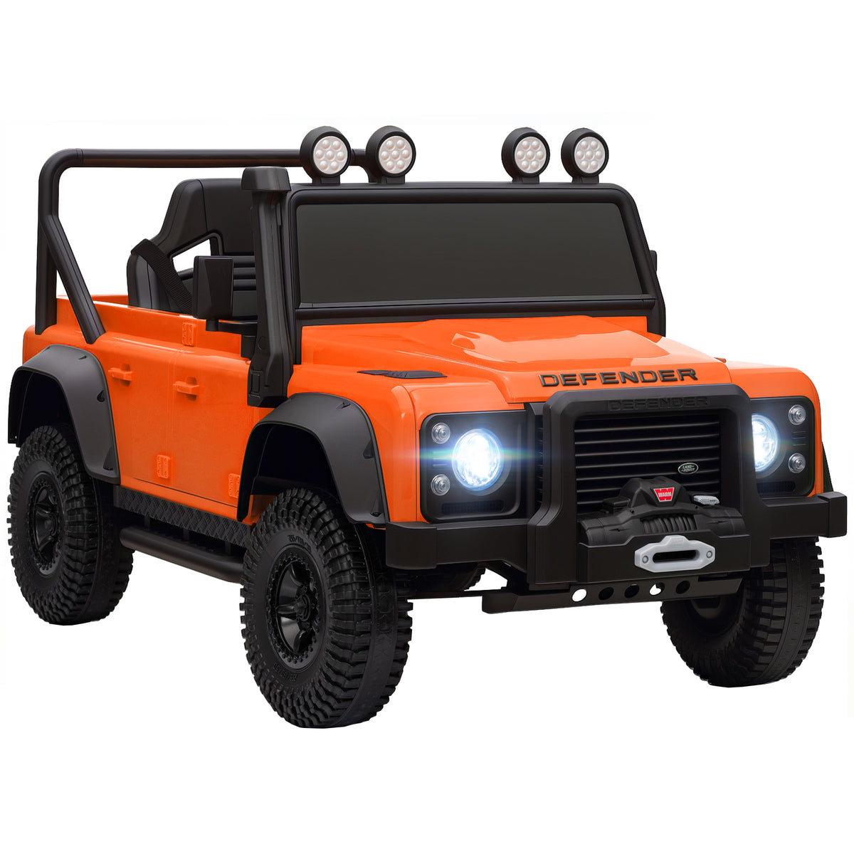 Kids Ride On Car, 12V Battery-Powered Electric Car w/ Remote Orange