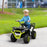 12V Kids Electric Ride on ATV, Battery Powered Quad Bike with 4 Suspension Wheels, Forward Reverse Function, Headlights Music, Storage Basket, for Ages 3-5 Years - Green