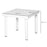 Garden Side Table Outdoor Square Coffee End Table for Drink Snack, White