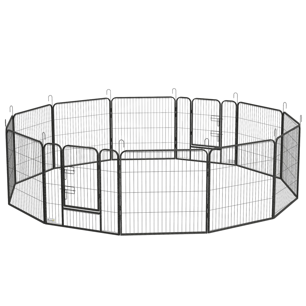 Heavy Duty Puppy Play Pen, 12 Panels Pet Exercise Pet, Pet Playpen for Small and Medium Dogs