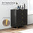 Chest of Drawers with 4 Drawers for Bedroom, Living Room, Black