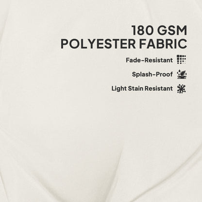 Set of 4 Garden Chair Cushions, Outdoor Seat Pads, White