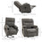 Electric Riser and Recliner Chair for Elderly, Power Lift Recliner Chair with Remote Control, Grey