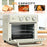 7-in-1 Toaster Oven, 20L 4-Slice Convection Oven with Warm, Broil, Toast, Bake, Air Fryer, 60min Timer and Adjustable Thermostat