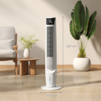 Air Cooler Ice Cooling Fan for Bedroom, Living Room, White