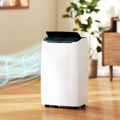 14000 BTU AC Unit, Portable Air Conditioner with WiFi Control, White