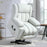 Power Lift Recliner Chair with Vibration Massage, USB, Light Grey