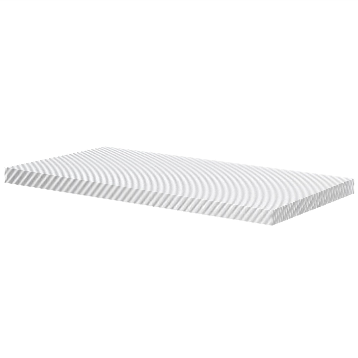 14 Pieces Twin-Wall Greenhouse Polycarbonate Sheets, 121 x 61 x 0.4cm