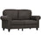 2 Seater Sofa for Living Room, with Nailhead Trim, Dark Brown