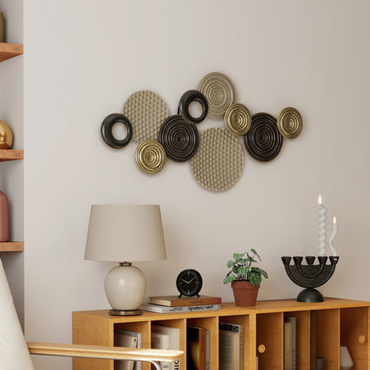 Metal Wall Art, Large 3D Wall Sculpture for Living Room Dining Room