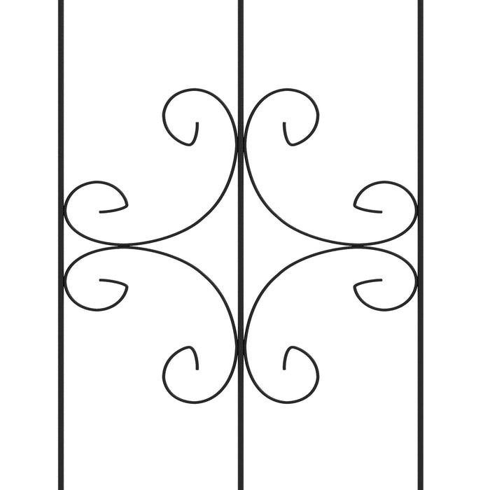 Metal Trellis Set of 2, Garden Trellis for Climbing Plants Support Frames, Arrow Design