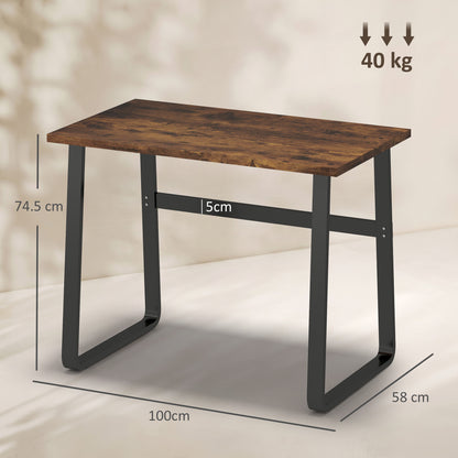 Industrial Writing Desk Laptop Table Home Office Study Workstation