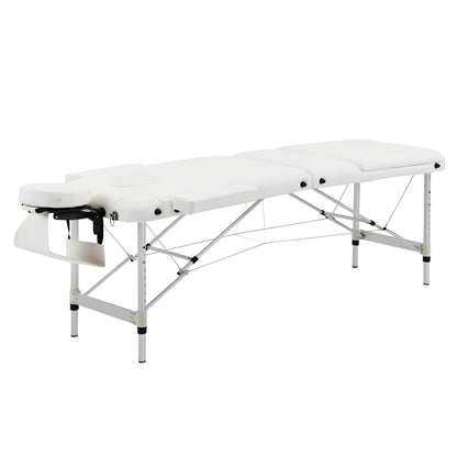 Portable Massage Table Beauty Therapy Sofa Bed Spa Aluminium White