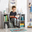 Kids Storage Cabinet, Organiser Display Shelf w/ Six Compartments for Toys, Clothes, Books - Grey