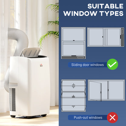 14,000 BTU Portable Air Conditioner with 40m², Sleep Mode, Dehumidifier