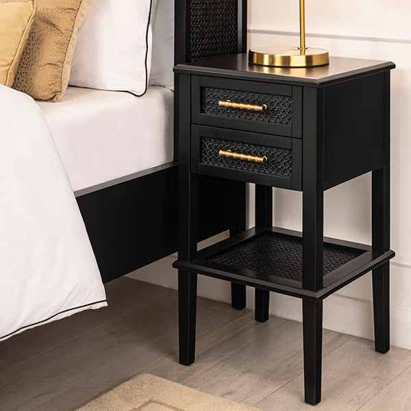 Kingston Wicker Bedside Table