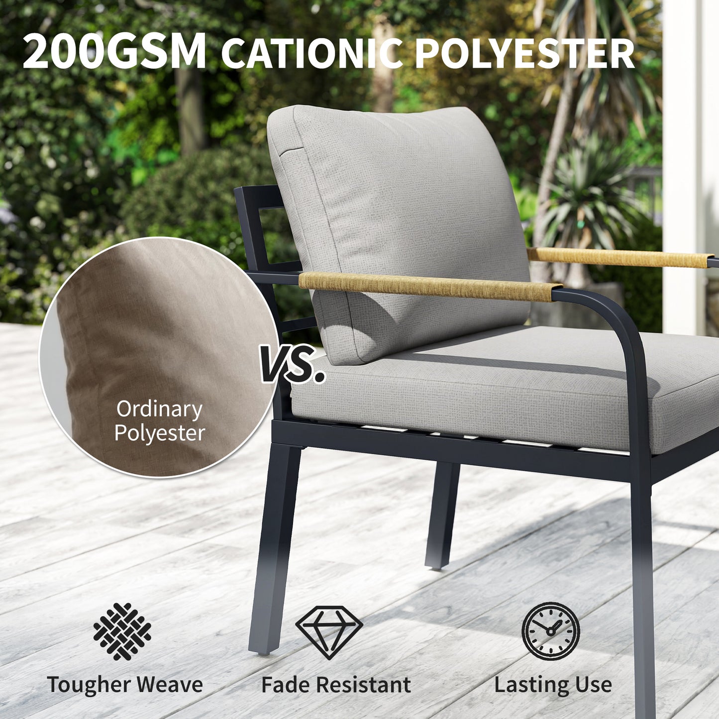 7 Seater Garden Furniture Set, Outdoor Furniture Conversation Sets