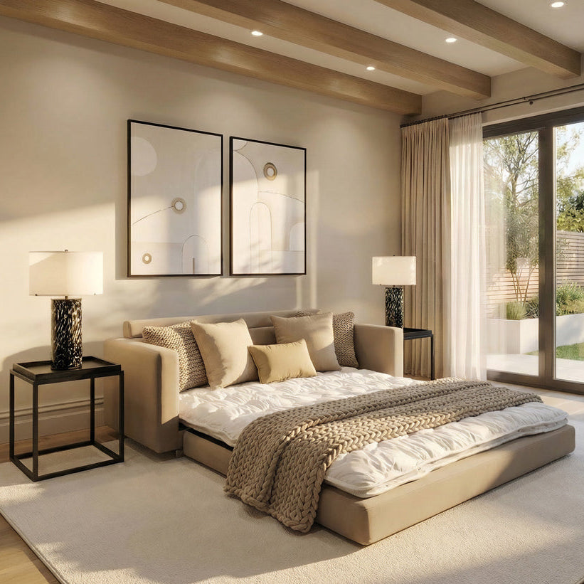 Kobe Sofa Bed – Taupe
