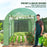 3 x 2 x 2m Polytunnel Greenhouse with Doors and Mesh Windows