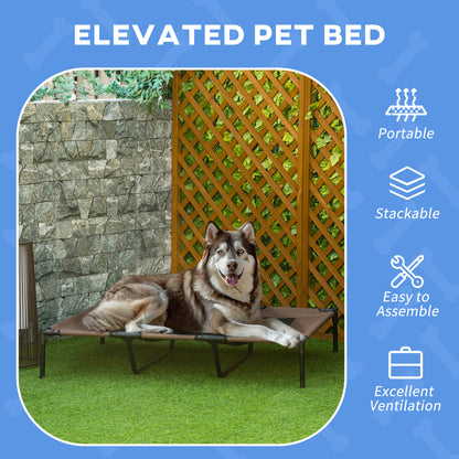 Elevated Dog Bed Cooling Raised Pet Cot for Indoor Outdoor Use, XX Large