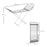 Electric Heated Clothes Dryer, Folding Energy-Efficient Indoor Airer with Extendable Wings, Laundry Drying Horse Rack, Silver