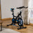 Stationary Exercise Bike, 8kg Flywheel Indoor Cycling Workout Fitness Bike, Adjustable Resistance Cardio Exercise Machine w/ LCD Monitor Black