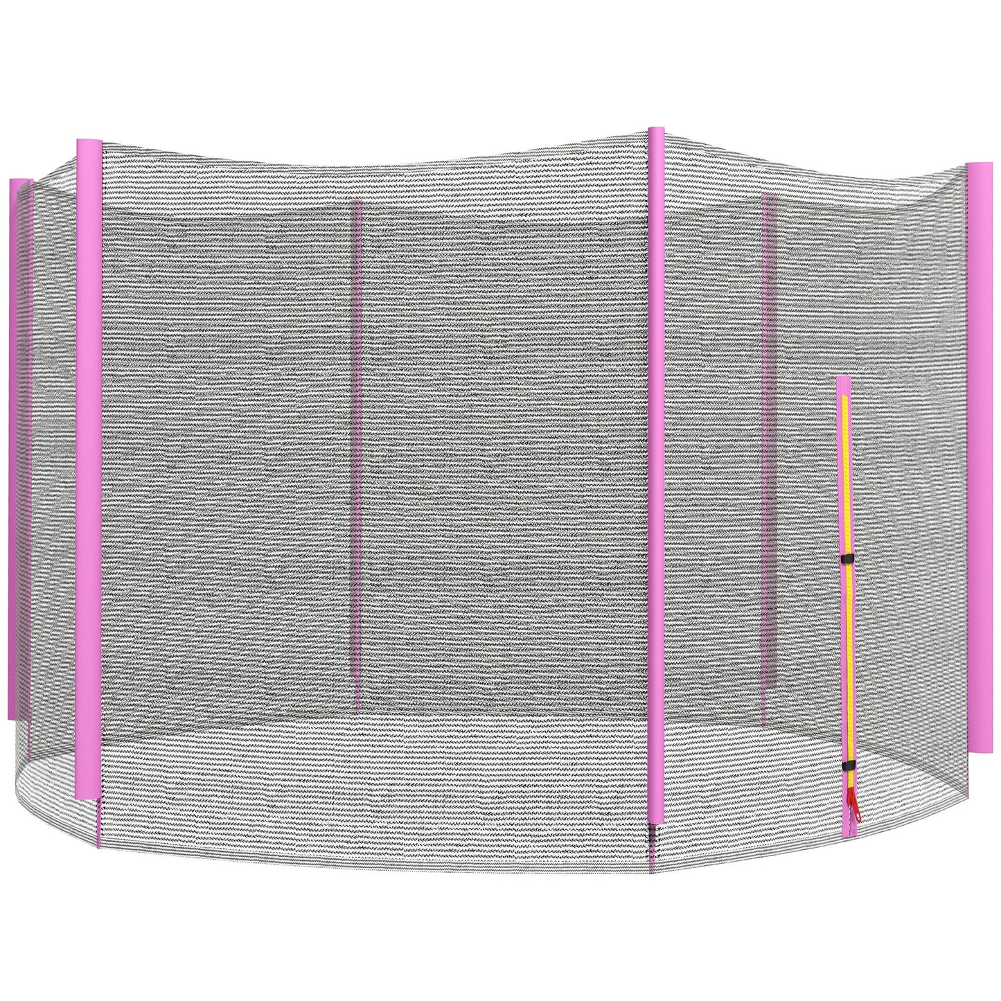 8ft Trampoline Net Replacement Safety Net with Zipped Door, Pink
