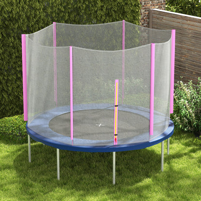 8ft Trampoline Net Replacement Safety Net with Zipped Door, Pink