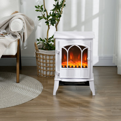Electric Log Burner with LED Flame Effect 1000W/2000W