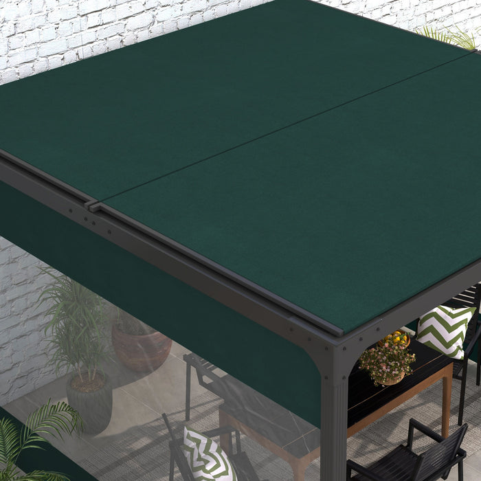 Set of Two 3 x 2m Replacement Pergola Panels - Green