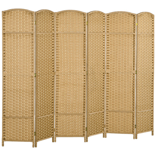 6 Panel Folding Room Divider, Privacy Screen, 240 x 170cm