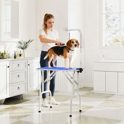 Foldable Dog Grooming Table Adjustable Arm for Small Dogs
