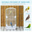 92cm Large Bird Cage with Stand, Perches, Food Bowls, Swing, White