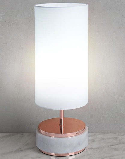 Banyan Table Lamp with Marble Base and Included 40W E14 Bulb - Copper
