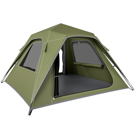 Pop Up Tent Waterproof Camping Tents 2-3 People Green
