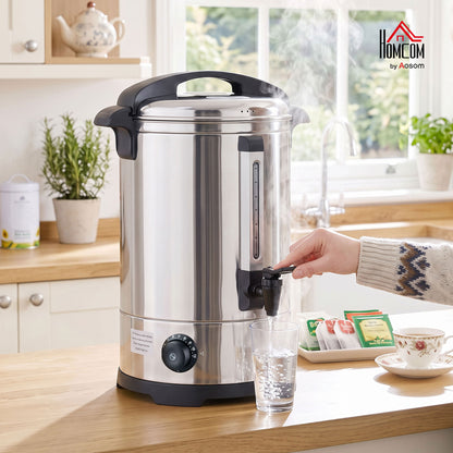 6.5L Catering Urn, 1500W Stainless Steel Tea Urn with Keep Warm