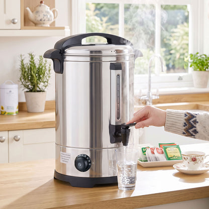 6.5L Catering Urn, 1500W Stainless Steel Tea Urn with Keep Warm