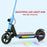 Folding Electric Scooter w/ LED Lights and Display, Blue