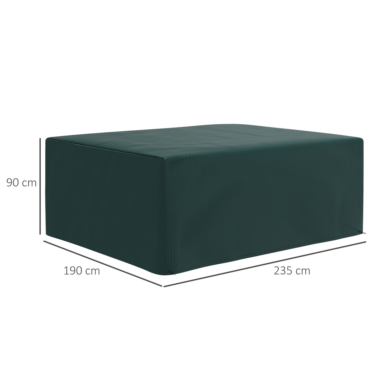 235x190x90cm Large Patio Set Outdoor Garden Furniture Cover Green