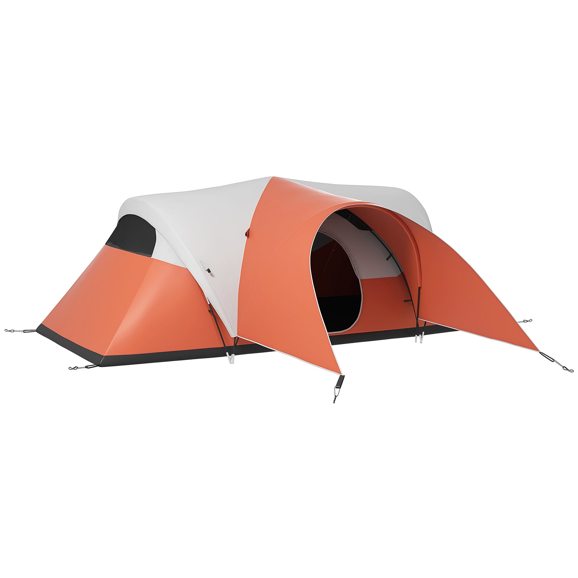 3000mm waterproof rating tent 3000mm Waterproof Camping Tent w/ Porch & Sewn in Groundsheet, Orange – QuidsIn Superstore