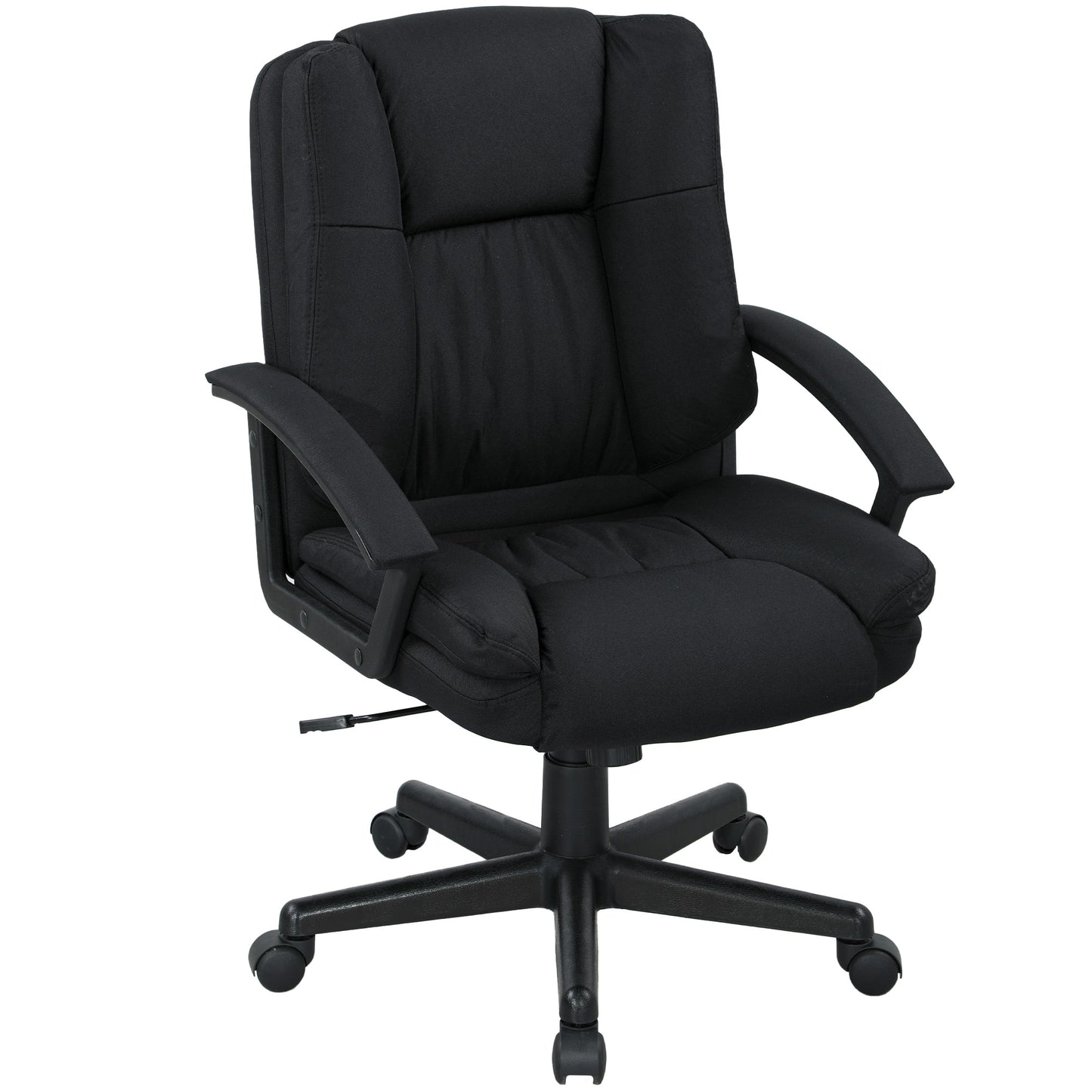 Swivel Executive Office Chair Mid Back Chair w/ Arm, Black