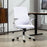 Mesh Office Chair for Home with Lumbar Support, Flip-up Arm, Wheels