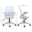 Mesh Office Chair for Home with Lumbar Support, Flip-up Arm, Wheels