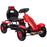 Children Pedal Go Kart, Kids Ride On Racer with Adjustable Seat, Inflatable Rubber Tyres, Handbrake, for Ages 5-12 Years - Red