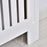 Slatted Radiator Cover Painted Cabinet MDF Lined Grill in White (152L x 19W x 81H cm)