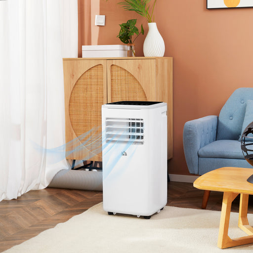 9,000 BTU Portable Air Conditioner, Smart Home WiFi Compatible, Dehumidifier Cooling Fan for Room up to 20m¬≤, with Remote, LED Display White