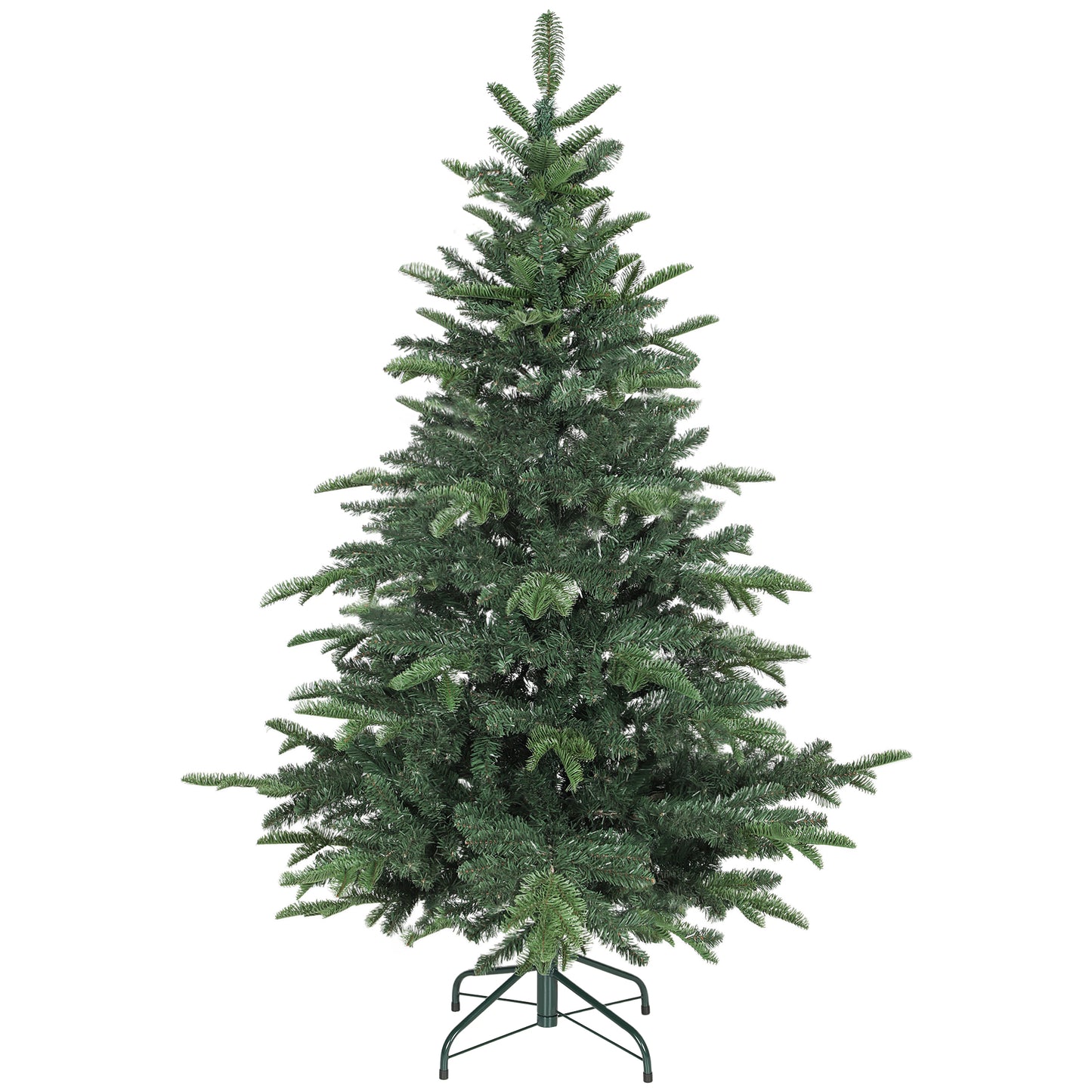 5ft Christmas Tree, Hinged Xmas Tree with Realistic Branches